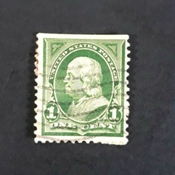 U.S. postage Stamp Other Us Green Benjamin Franklin Used Cancelled
